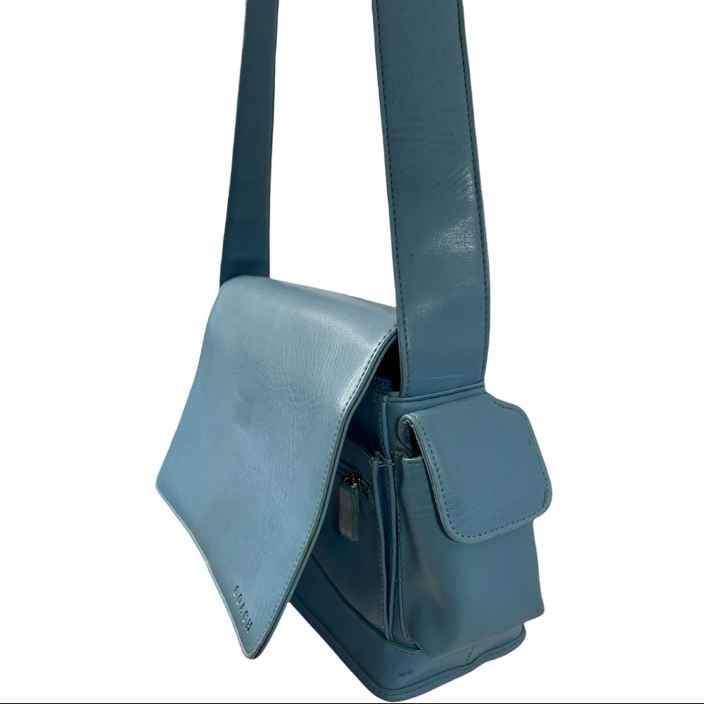 Coach Blue Crossbody Messenger Bag